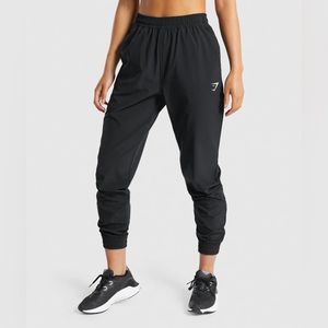 GYMSHARK Training Woven Jogger Pants Black Women’s Size XL